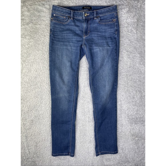 White House Black Market Denim - White House Black Market Women's Sz 4L Slim Leg Dark Wash Jeans 32x29